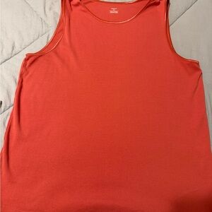CJ Banks Coral Cotton Tank Top